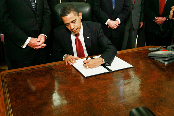 Obama signing