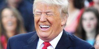 Trump, laughing, Kevin Jackson