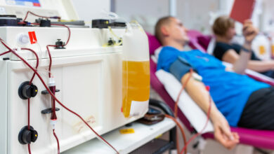Donating blood, plasma, Kevin Jackson